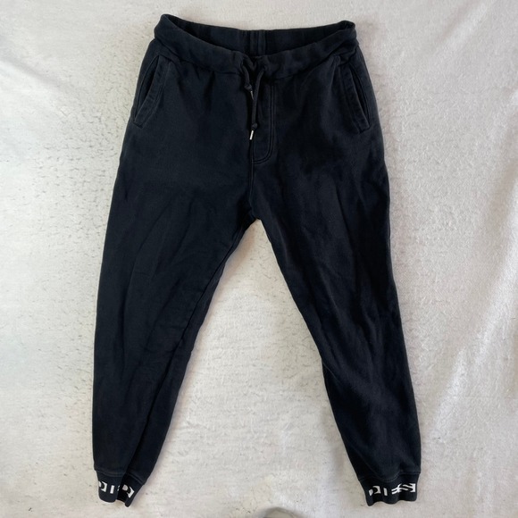 Diesel Other - Diesel Loungewear Joggers Mens Large Black Logo Cuffs Drawstring Sweatpants